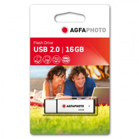 AGFA PHOTO USB Флаш памет USB 2.0 16GB Скорост четене-запис MBs 5MB  15MB Сребрист цвят85